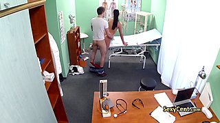 Nurse helps patient by fucking him