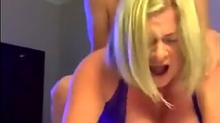 Hard penetration of the asshole of a crazy and sexy blonde