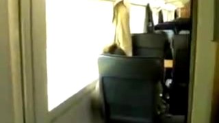 Beauty getting screwed in a train hot non-professional porn movie scene filmed by German couple